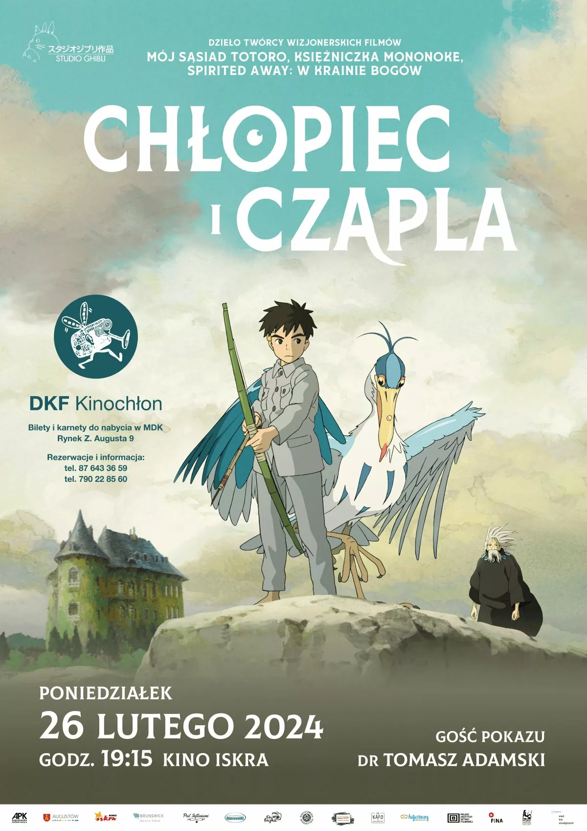 Chłopiec i czapla